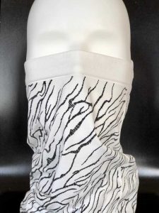 Masque et écharpe en tricot sans couture de Sandonini