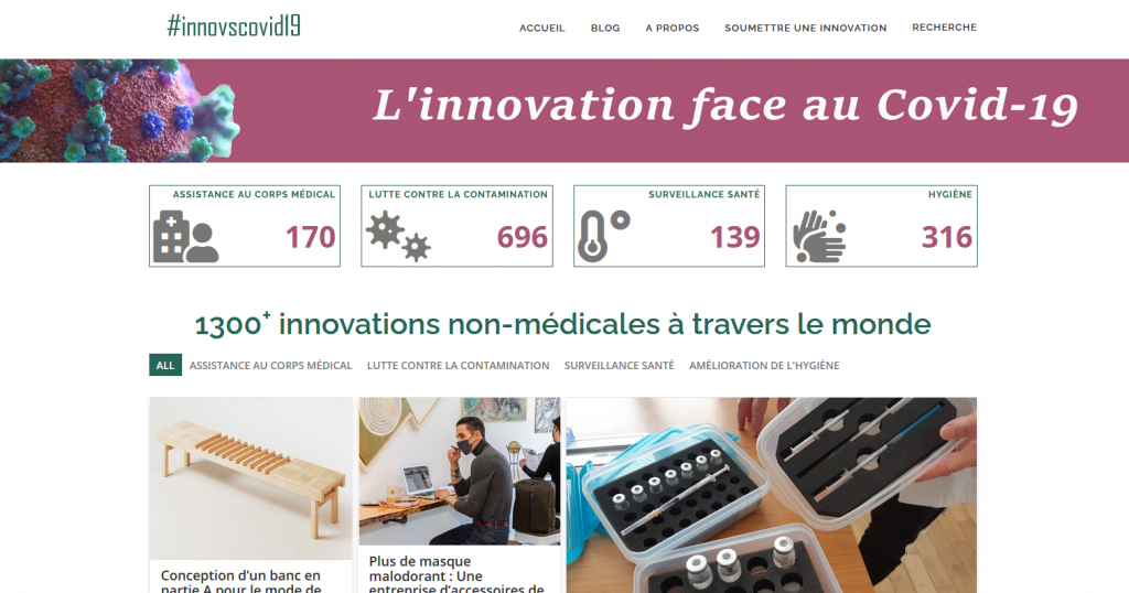 InnoVSCovid19 : nouveau look pour une dose d’innovations quotidienne au service de tous