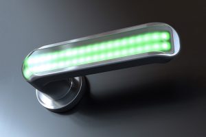 La poignée de porte à LED peut s'allumer pour aider les gens à évacuer en cas d'urgence, et peut également s'auto-assainir.